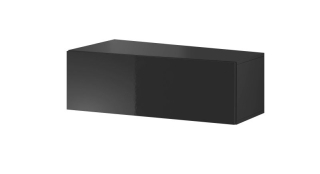 Televízny stolík, 90cm, čierny, VIGO SLANT 90