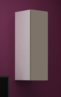 Závesná skrinka, 35cm, biely mat, latte lesk, VIGO 90 PLNA