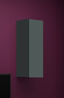 Závesná skrinka, 35cm, sivý mat, sivý lesk, VIGO 90 PLNA