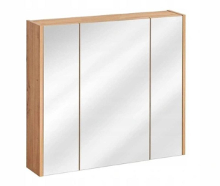 Skrinka so zrkadlom, 80cm, dub artisan, MADERA 841