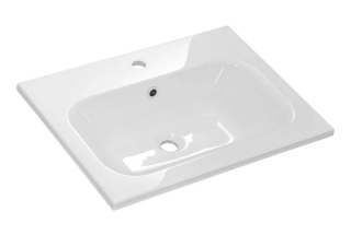 Umývadlo do kúpeľne, 61cm, biele, TULIP 610C