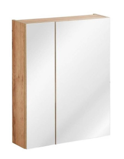 Skrinka so zrkadlom, 60cm, dub craft, CAPRI 842