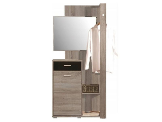 Predsieň, 90cm, dub sonoma, CLIP