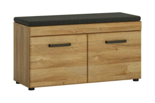 Botník s lavicou, 93cm, dub grandson, CORTINA CNAG05