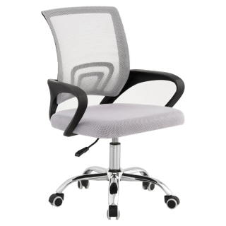 Kancelárska stolička, sivá sieťovina, DEX 4 NEW