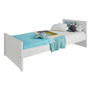 Posteľ, 90x200, biela, OLJE