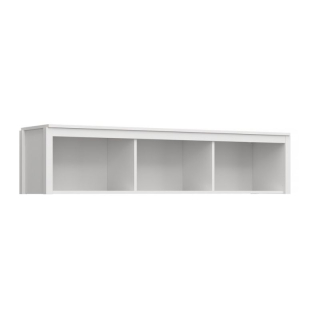 Polica závesná, 158cm, biela, OLJE