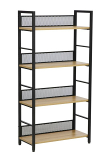 Regál, 60cm, dub, čierny mat, Signal, RAW R4