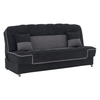 Rozkladacia pohovka, látka tmavosivá, svetlosivá, PERSI