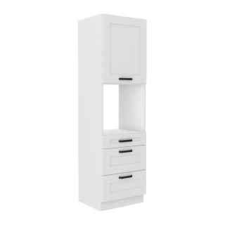 Vysoká skrinka na rúru, 60cm, biela, LULA 60 DPS-210 3S 1F