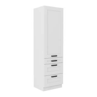 Vysoká skrinka, 60cm, biela, LULA 60 DKS-210 3S 1F