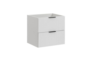 Skrinka pod umývadlo, 60cm, biela, ADEL WHITE 82-60-B-2S
