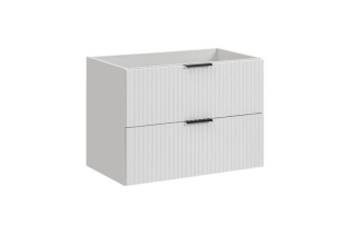 Skrinka pod umývadlo, 80cm, biela, ADEL WHITE 82-80-B-2S