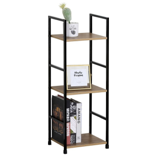 Regál, 29cm, kov, MDF, dub, GD-213 OAK