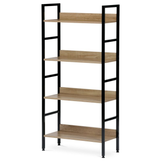 Regál, 60cm, kov, MDF, dub, GD-314 OAK