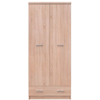 Skriňa, 80cm, vešiaková, dub sonoma, TOPTY TYP 30 2D1S