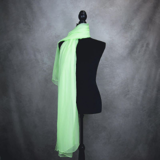 Hodvábny šál NEÓNOVO ZELENÝ 180 x 110cm