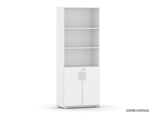 Drevona, REA OFFICE S502, skriňa, biela