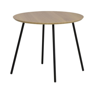 Konferenčný stolík, 55x55cm, dub, čierny mat, Signal, PAM A