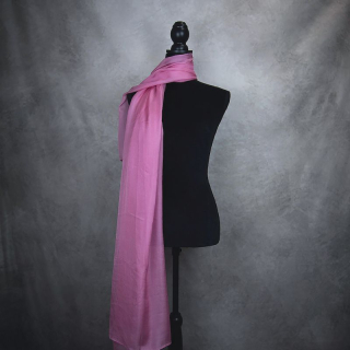 Hodvábny šál STARO RUŽOVÝ 180 x 110cm, Made in SLOVAKIA