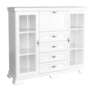 Komoda, 158cm, kombinovaná, sosna andersen, KORA KK7