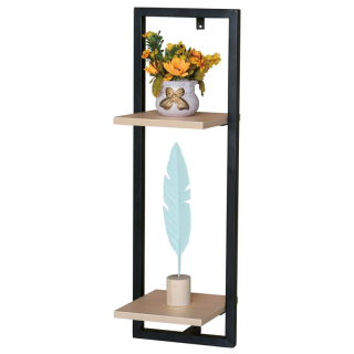 Polička, 25cm, kov, MDF, dub, P-073 OAK