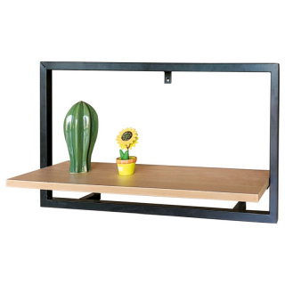 Polička, 65cm, kov, MDF, dub, P-074 OAK