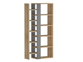 Regál, 80cm, dub wontan, antracyt, Signal, COMBO