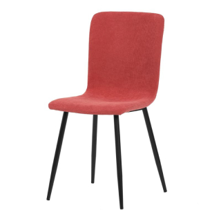 Jedálenská stolička, červená, manšestrová, látka, DCL-964 RED2