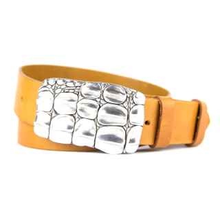 Kožený opasok ARMOR, šírka 4cm, Slovenská výroba - Koňaková