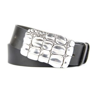 Kožený opasok ARMOR, šírka 4cm, Slovenská výroba - Olivová