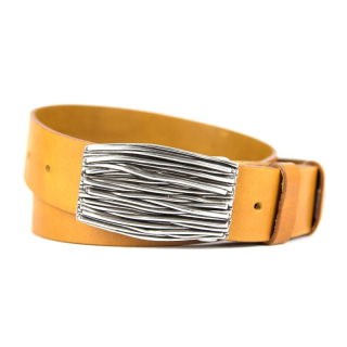 Kožený opasok STEM, šírka 4cm, Slovenská výroba - Koňaková