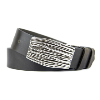 Kožený opasok STEM, šírka 4cm, Slovenská výroba - Olivová