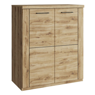 Komoda, 80cm, dvojdverová, dub navarra, DORSI 2D