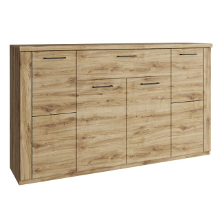 Komoda, 160cm, kombinovaná, dub navarra, DORSI 4D1S