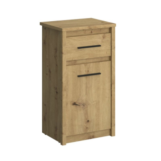 Komoda, 47cm, kombinovaná, dub artisan, AIRON 1D1S