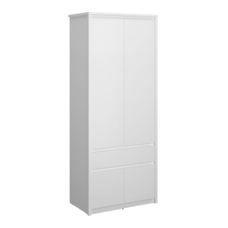 Skriňa, 86cm, kombinovaná, biela, ERODIN 4D1S