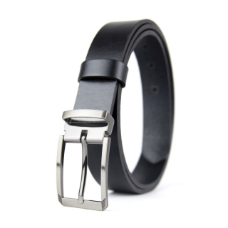 Kožený opasok ANGEL, šírka 3.3cm, Slovenská výroba - Čierna