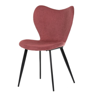 Jedálenská stolička, červená, látka, DCL-1031 RED2