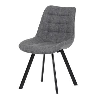 Jedálenská stolička, sivá, látka, HC-465 GREY2