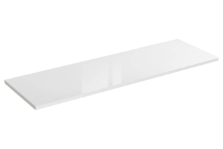 Kúpeľňová doska, 160cm, biela, ICONIC WHITE 89-160-B