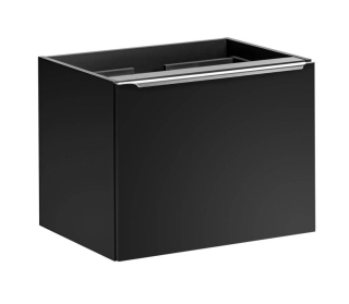 Skrinka pod umývadlo, 60cm, čierna, SANTA FE BLACK 82-60-B-2S