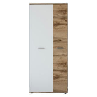 Skriňa, 80cm, vešiaková, dub wotan, biela, IRIA 2D A