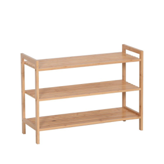 Botník, 70cm, 3-policový, bambus, prírodný, KRENO