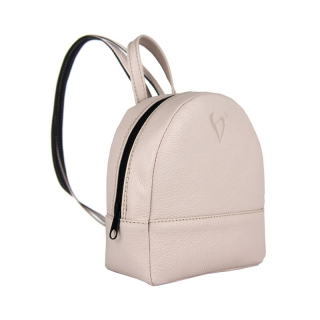 Malý módny ruksak z pravej kože č.8748 v ružovej farbe