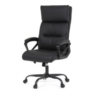 Kancelárske kreslo, čierna, ekokoža, 120 kg, KA-Y346 BK