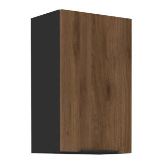 Horná skrinka, 45cm, orech okapi, čierna, MENZO 45 G-72 1F