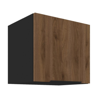 Horná skrinka, 40cm, orech okapi, čierna, MENZO 40 GU-36 1F
