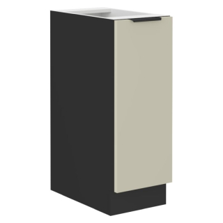 Spodná skrinka s košom, 30cm, cashmere, čierna, ARAKA 30 D CARGO BB