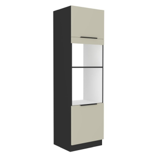 Skrinka na rúru, 60cm, cashmere, čierna, ARAKA 60 DPM-210 2F